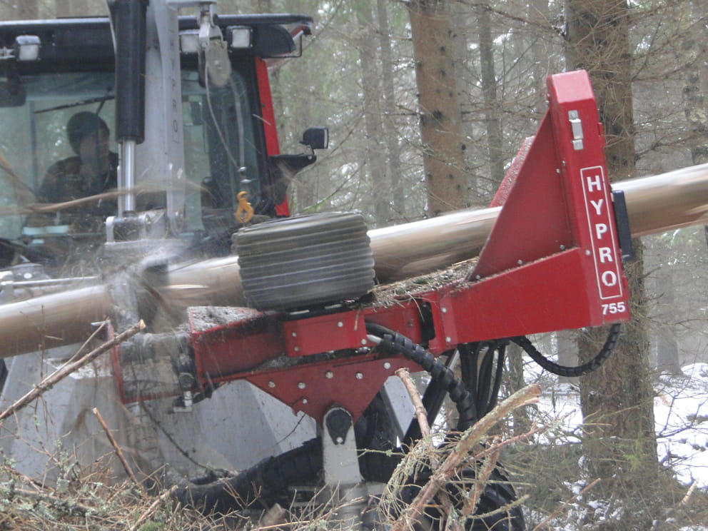 procesor leśny hypro 755 HB z głowicą ścinkową FG45